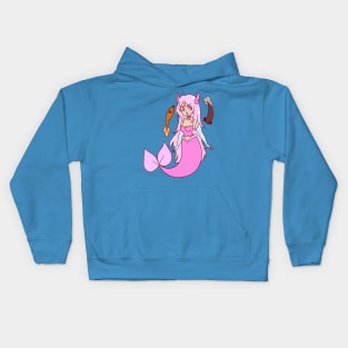 Axolotls and Mermaid Kids Hoodie